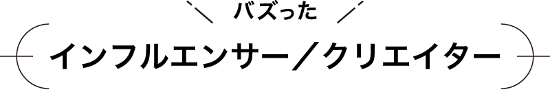 インフルエンサー/クリエイター